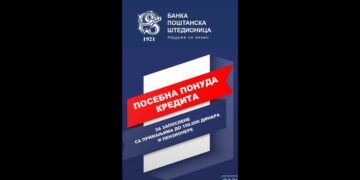 Na snazi nova kreditna ponuda za zaposlene i penzionere