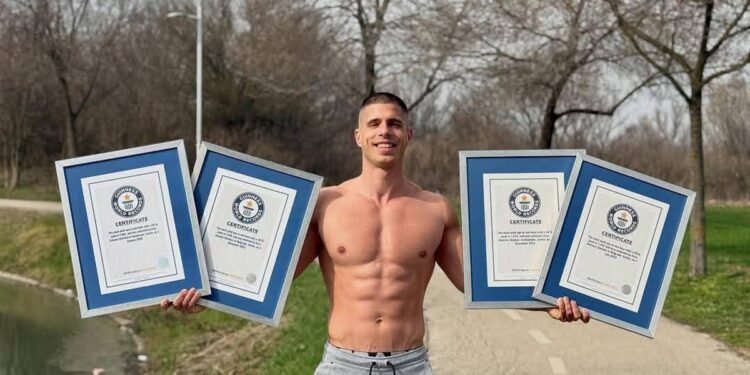 Četvrti put u istoriji: Uroš Ašković ponovo srušio Ginisov rekord
